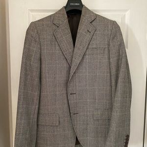 Dolce& Gabbana  Plaid Hidden  three button blazer.